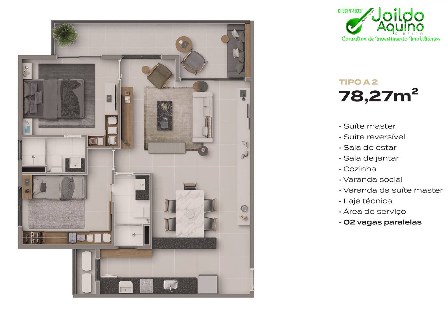 Apartamento à venda com 2 quartos, 67m² - Foto 47