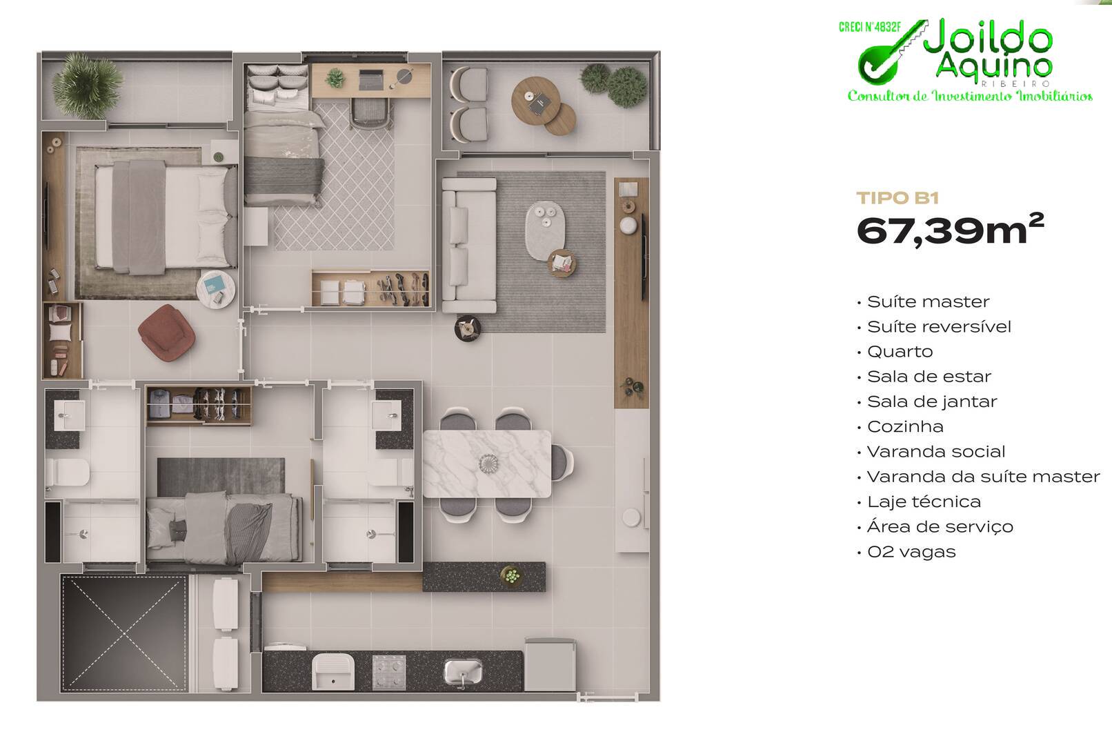 Apartamento à venda com 2 quartos, 67m² - Foto 48