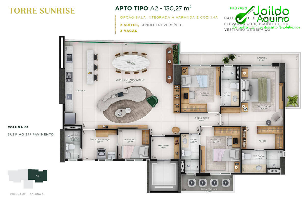 Apartamento à venda com 3 quartos, 96m² - Foto 24