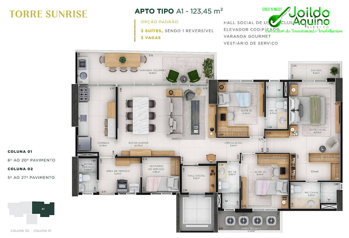 Apartamento à venda com 3 quartos, 96m² - Foto 23