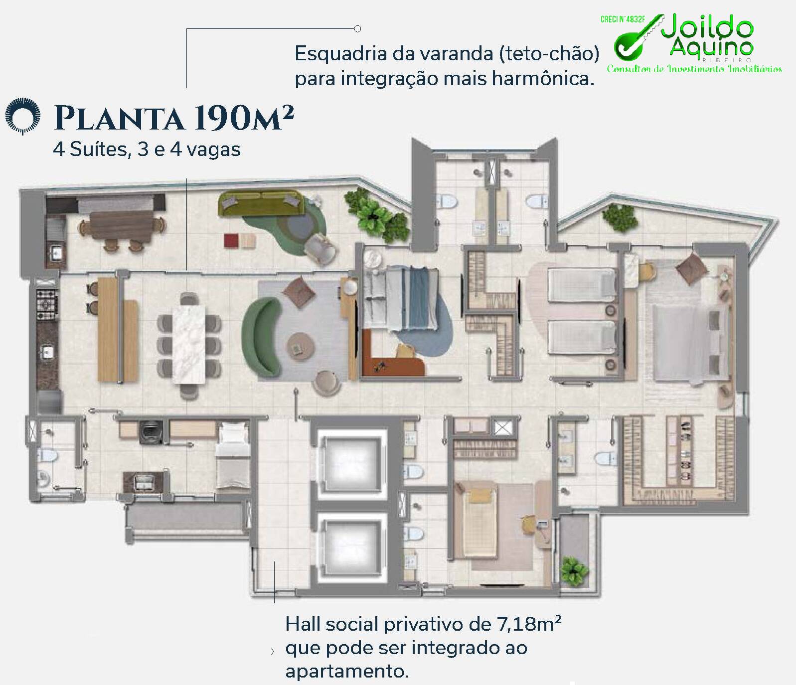 Apartamento à venda com 4 quartos, 190m² - Foto 24