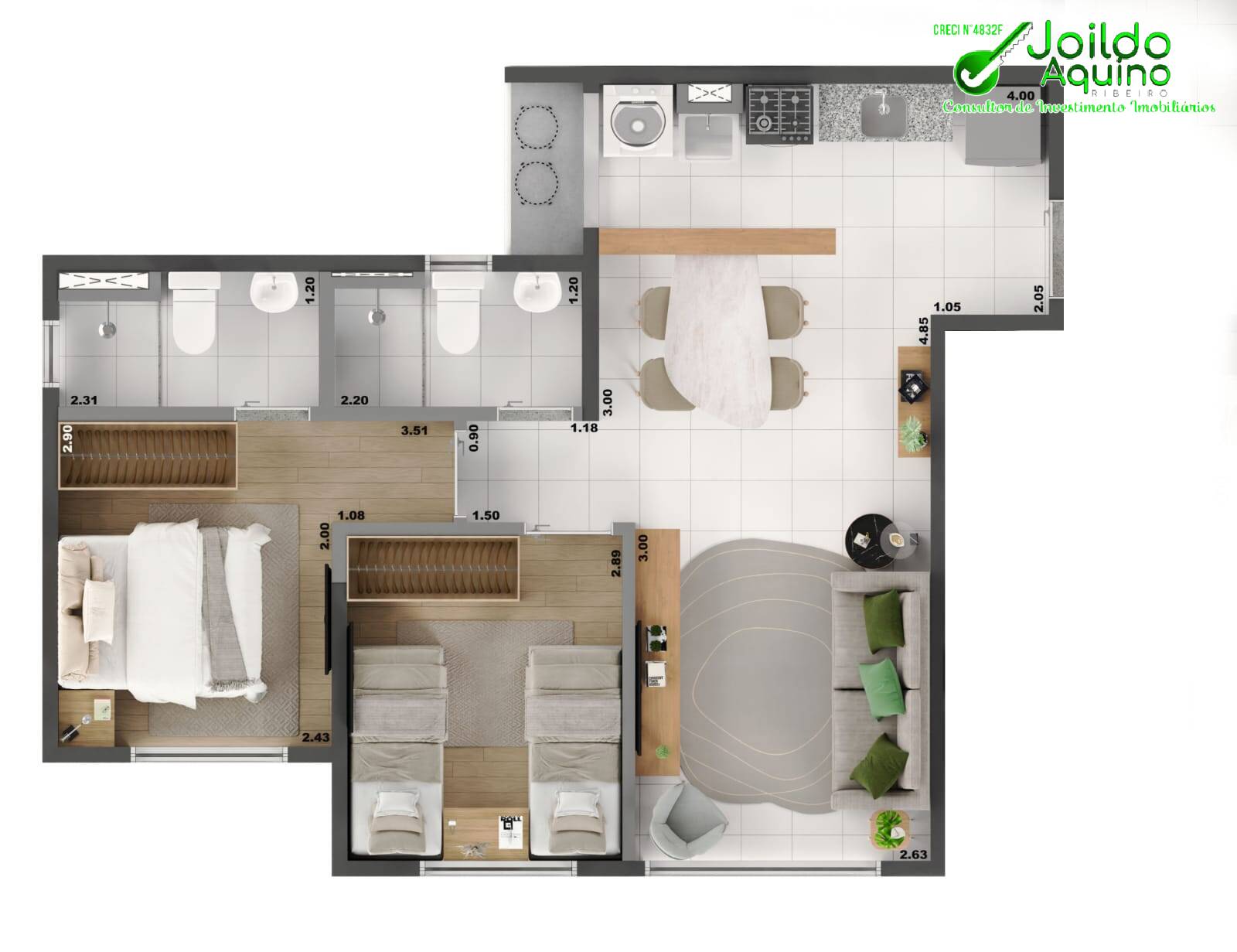 Apartamento, 2 quartos, 48 m² - Foto 23