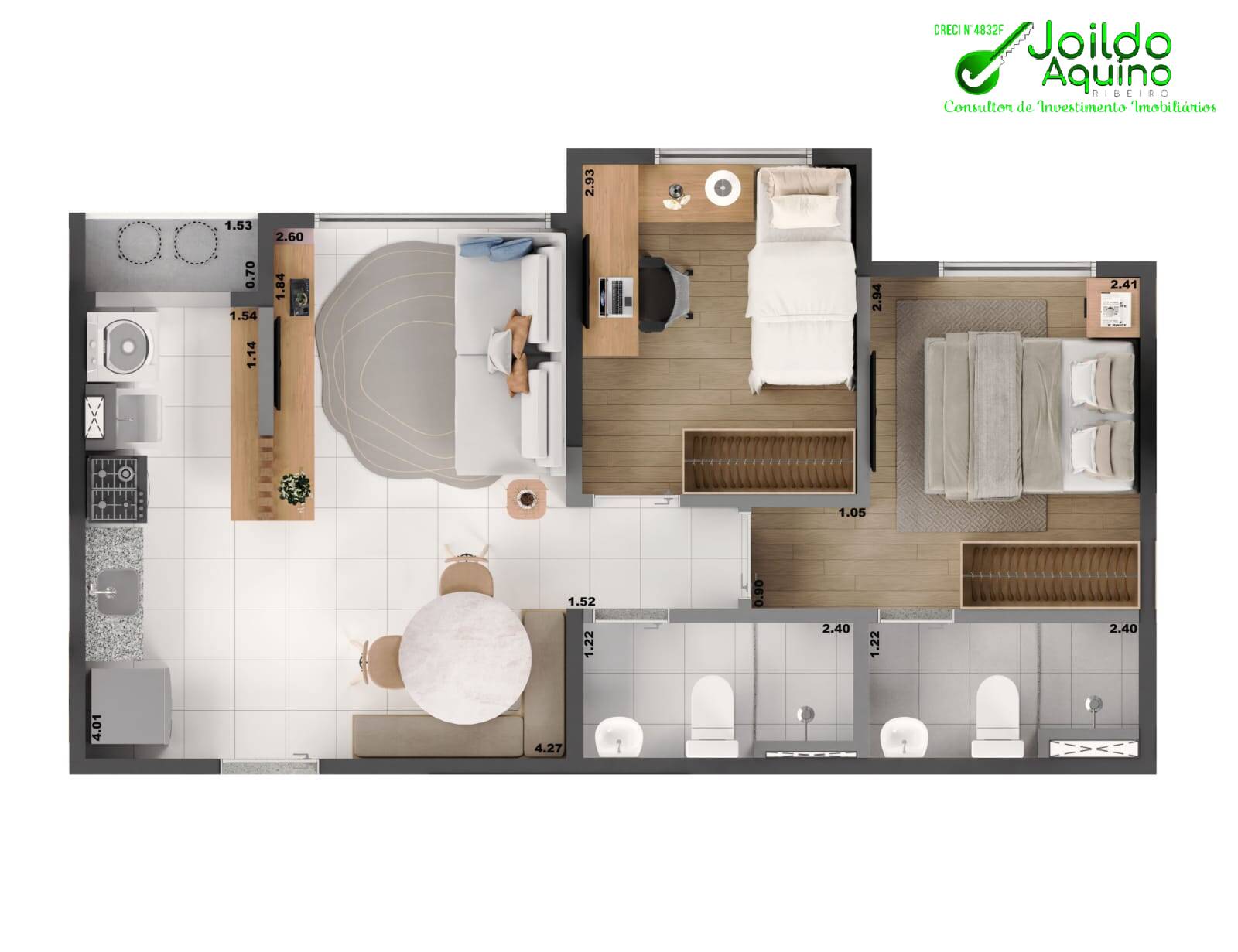 Apartamento, 2 quartos, 48 m² - Foto 24